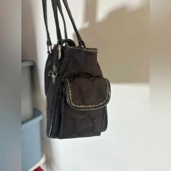 Vintage Chaps 90s Shoulder Bag Equestrian Horsebit Y2K EUC - Picture 5 of 11